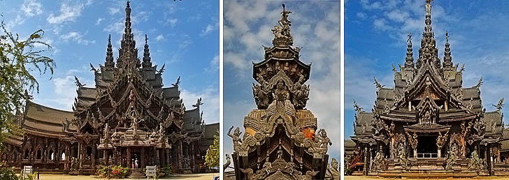 Holztempel Sanctuary of Truth in Pattaya, Naklua Soi 12